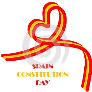 Concept of Constitution Day in Spain. Template for background, banner, card, poster photo